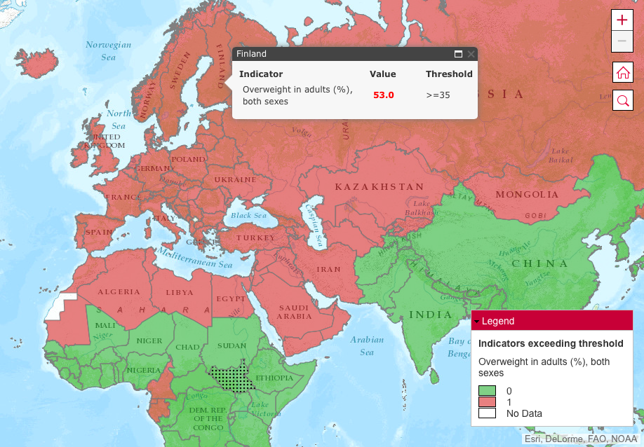 ALATOITUMISE VASTU! Interaktiivne kaart näitab alatoitumise levikut maailmas