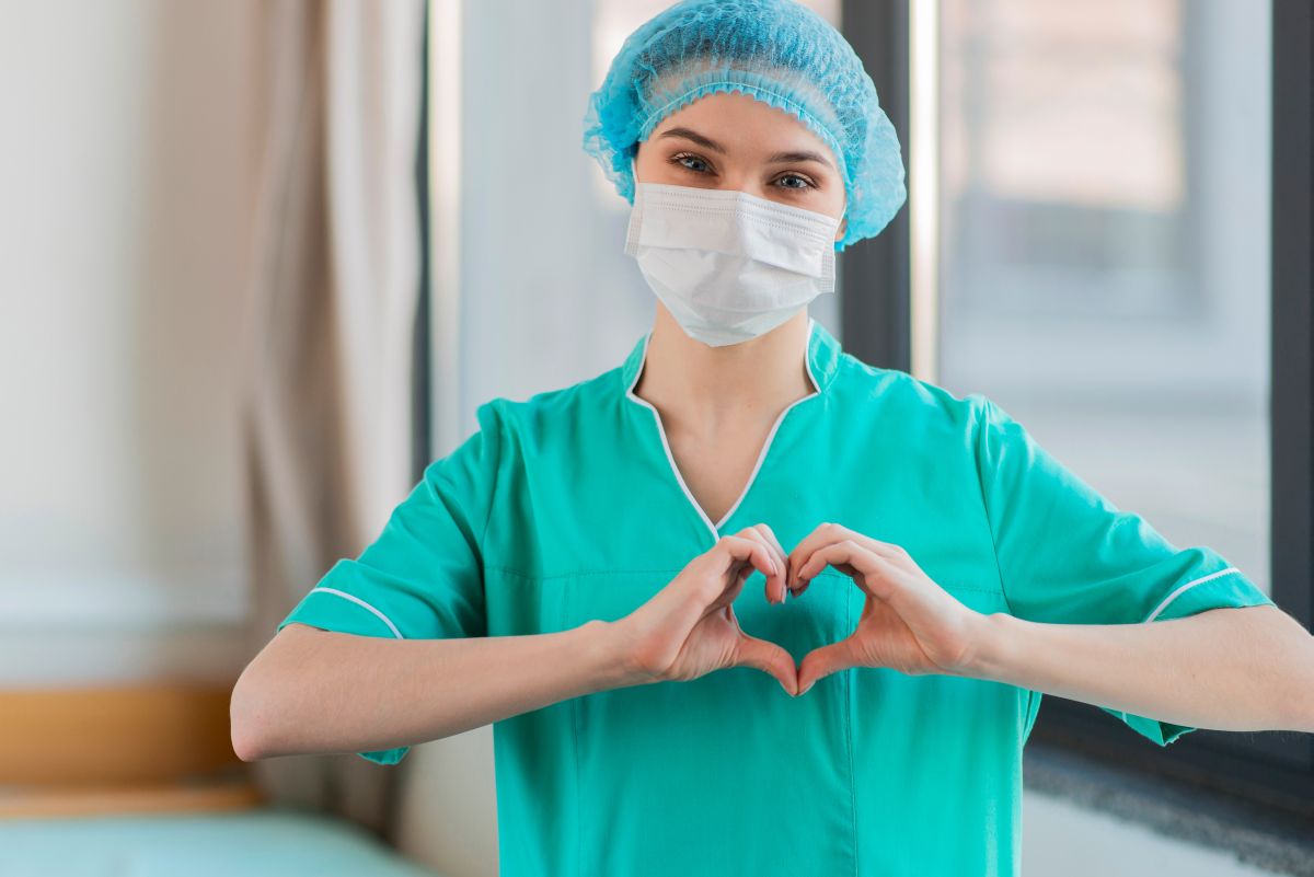 Nurse,With,Hands,Heart,Shape